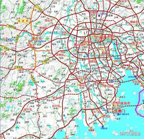 广昆高速,接广明高速 终点:佛山 高明区更合镇 肇庆至开平高速公路图片