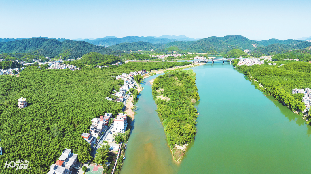 广宁罗锅古渡、梅龙村，竹海青翠，绥江碧绿，人居环境优美。肇庆市融媒体中心记者 吴勇强 摄